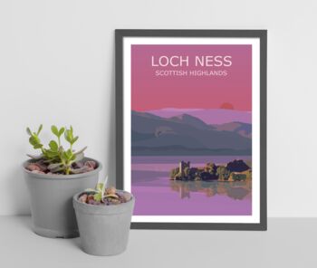 Loch Ness Scottish Highlands Art Print, 2 of 4