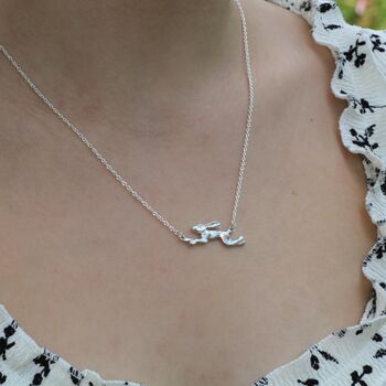 Galloping Hare Necklace, 2 of 3