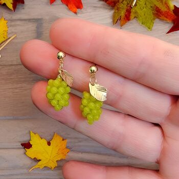 Grape Bunch Earrings Gift Set, 3 of 8