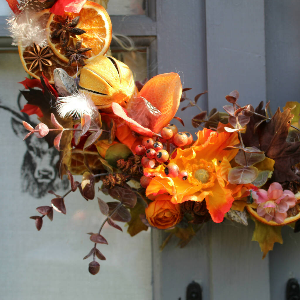 Diy Autumn Wreath Making Kit By Objet Dahlia
