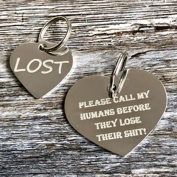 Gold And Silver Heart Dog Tag, 3 of 10