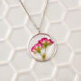 Pink Rose Necklace, thumbnail 3 of 6