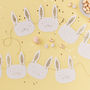 Gold Glitter Easter Bunny Bunting Backdrop, thumbnail 1 of 3