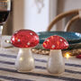 Set Of Two Mottled Glass Effect Light Up LED Toadstools, thumbnail 1 of 5