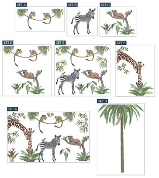 Safari Animals Wall Stickers, 8 of 9