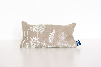 Linen Eye Pillow With Floral Design, 5 of 10