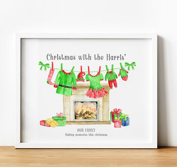 Personalised Christmas Family Print | Gift For Mum, 2 of 5