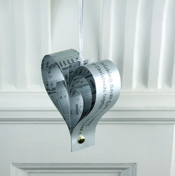 Gold Or Silver Personalised Heart Decoration, 7 of 7