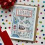 Map Of Lapland Christmas Card, thumbnail 1 of 3