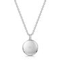 Diamond Round Ashes Urn Necklace 925 Sterling Silver, thumbnail 1 of 6