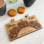 Oak Veneer Personalised Jigsaw Coasters Hindu Design, thumbnail 4 of 7