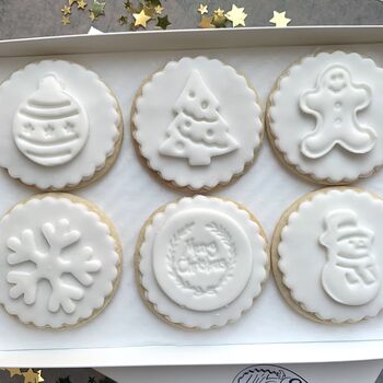 White Christmas Biscuit Giftbox, 5 of 8