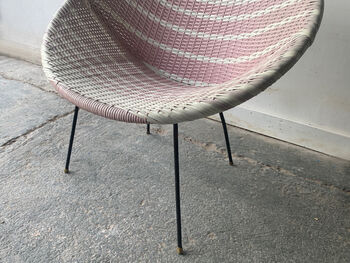 Vintage Mid Century Wicker Patio Chairs, 6 of 12