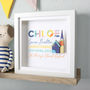 Personalised Colourful Christening Frame, thumbnail 1 of 4