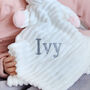 Personalised Bunny Ribbed Comforter And Blanket Set, thumbnail 9 of 12