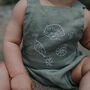 Hand Embroidered Linen Romper 'Under The Sea', thumbnail 3 of 8