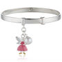 Personalised Sterling Fairy Bangle | Two Colours, thumbnail 2 of 10