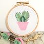 Cactus Cross Stitch Kit, thumbnail 2 of 4