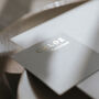 Gold And Grey Name Place Cards, thumbnail 3 of 4