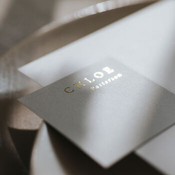 Gold And Grey Name Place Cards, 3 of 4