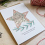 Vintage Star Merry Christmas From Northern Ireland Card, thumbnail 2 of 3