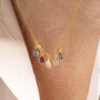 Family Birthstone Necklace With Teardrop Crystals, thumbnail 2 of 10