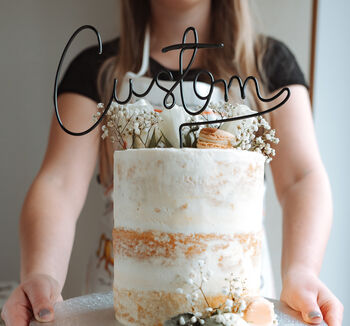 Personalised Wire Cake Topper, 5 of 5