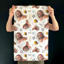 Nicolas Cage Patterned Tea Towel, thumbnail 2 of 6