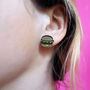 Burger Stud Earrings, thumbnail 4 of 4