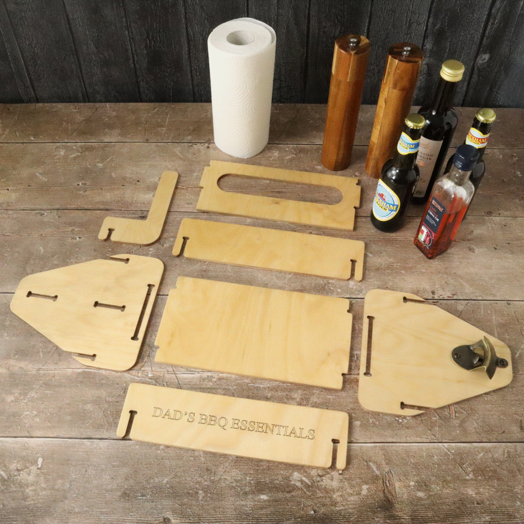 Personalised Portable BBQ Caddy With Bottle Opener, 2 of 8