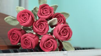 Valentine Rose Crochet Flower, 2 of 9