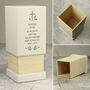 Personalised Memorial Cross Wooden Urn, thumbnail 7 of 7