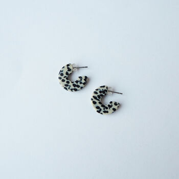 Marble Terrazzo Super Mini Hoop Earrings, 4 of 7