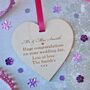 Personalised Message Wooden Heart, thumbnail 1 of 6