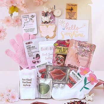 Pink Butterfly Hug In A Box – Pamper Hamper Self Care Package, 3 of 12