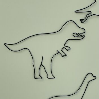 Set Of Wire Dinosaurs, 7 of 10