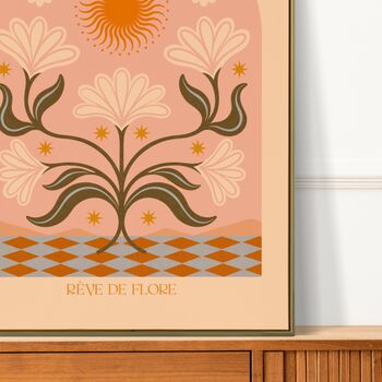 ‘Reve De Flore Two’’, Bohemian Floral Wall Art, 6 of 7