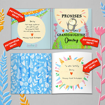 Personalised 'Promises To You' Book For Grandchild, 2 of 12