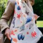 Fisherman, Ocean Print Scarf In Personalised Gift Box, thumbnail 5 of 5