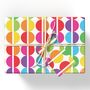 Rainbow Circles Wrapping Paper, thumbnail 1 of 2