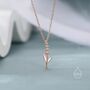 Sterling Silver Extra Tiny Lavender Pendant Necklace, thumbnail 3 of 12