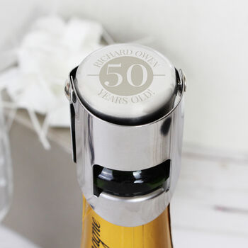 Personalised Big Number Bottle Stopper, 3 of 4