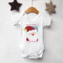 Personalised Santa 'My 1st Christmas' Baby Vest, thumbnail 2 of 5