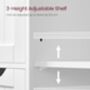 White Wooden Storage Cabinet With Four Drawers, thumbnail 11 of 11