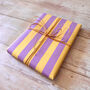 Luxury Bright Stripes Birthday Wrapping Paper, thumbnail 10 of 11