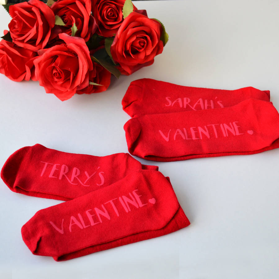 personalised valentine socks by solesmith