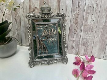 Silver Crown Photo Frame 4x6 Inch Elegant Silver Frame Gift, 5 of 8