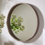 Deane Round Wood Wall Mirror, thumbnail 1 of 4