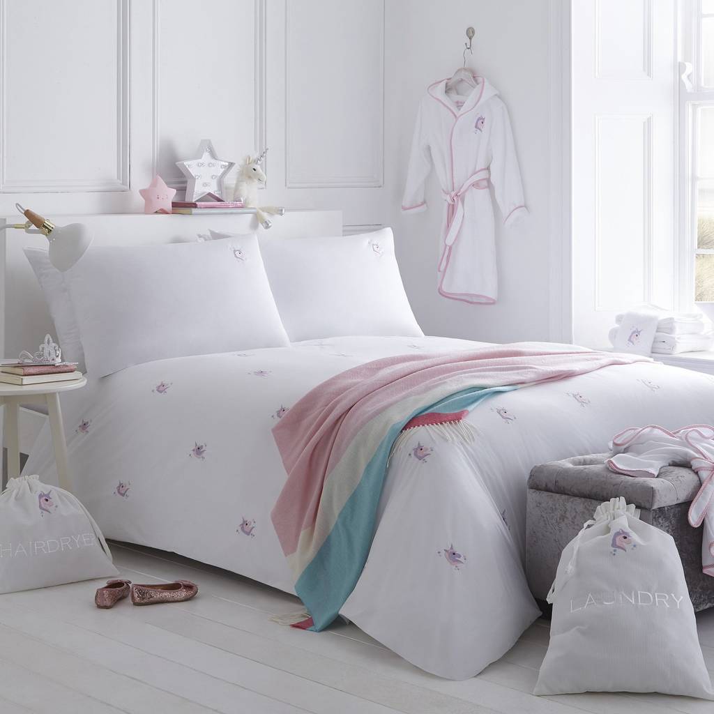 Unicorn Embroidered Bed Linen Collection, 1 of 3