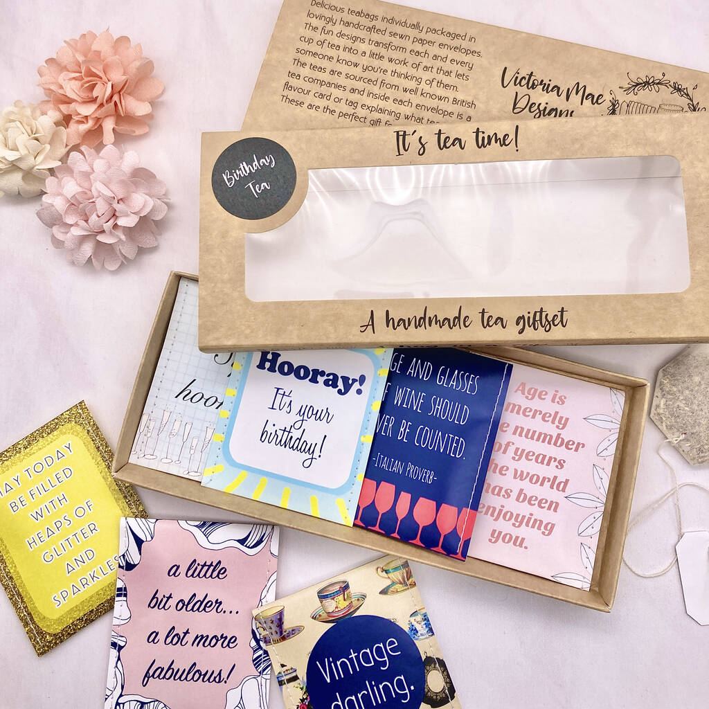 Birthday Tea Gift Set By victoria mae designs | notonthehighstreet.com